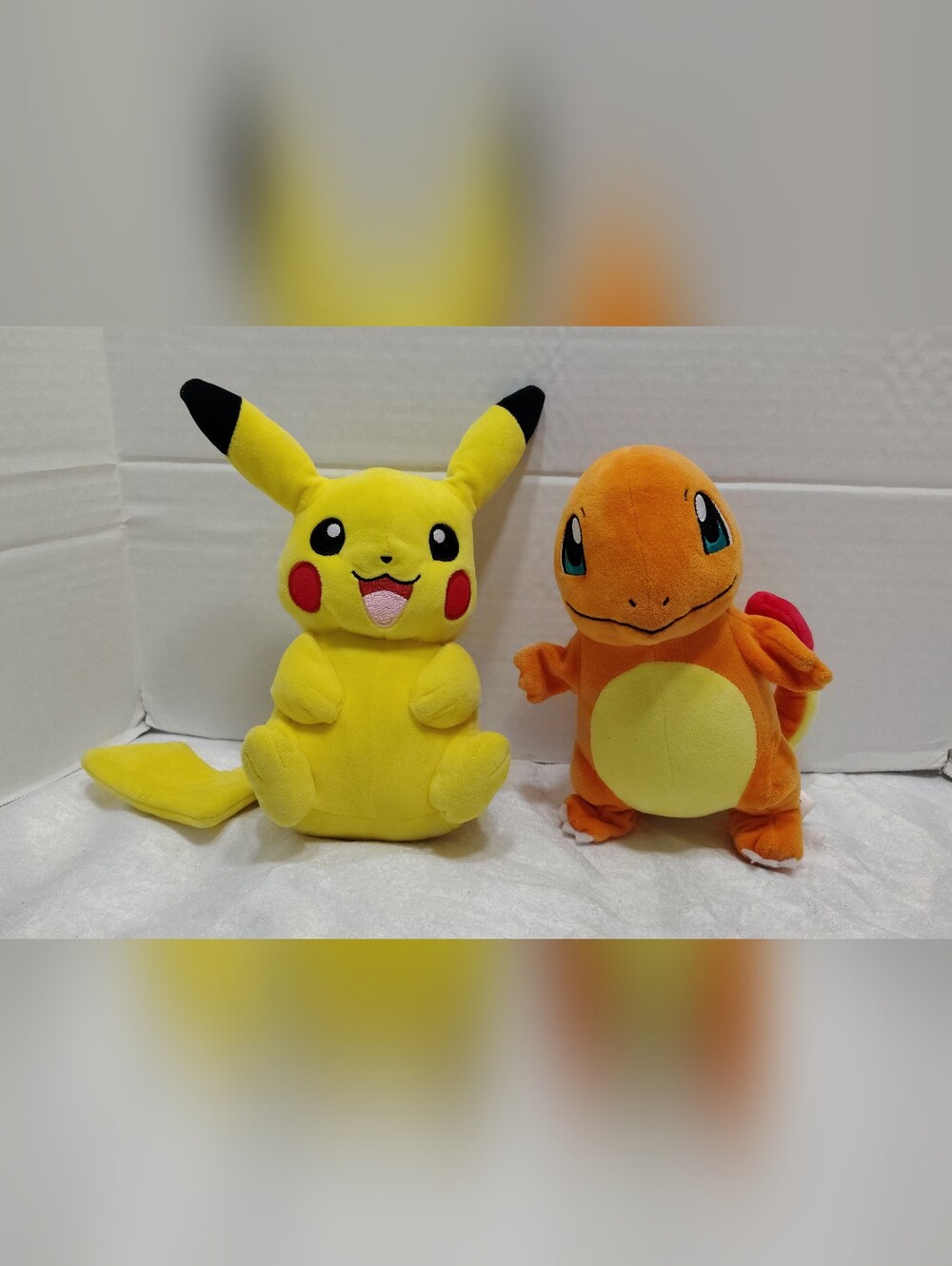 Pikachu And Charmander Pokemon Plushies